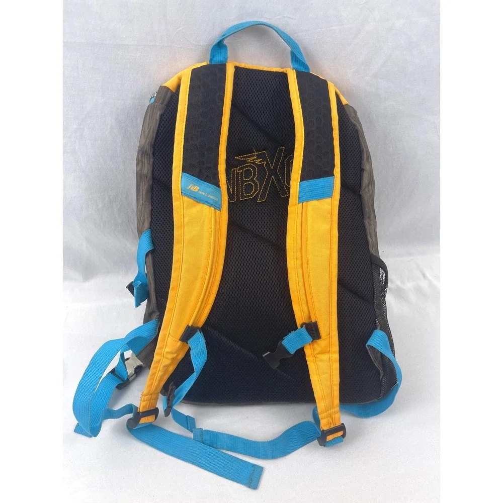New Balance NBXC Cross Country‎ Podiuim Backpack Bag Yellow Blue Brown